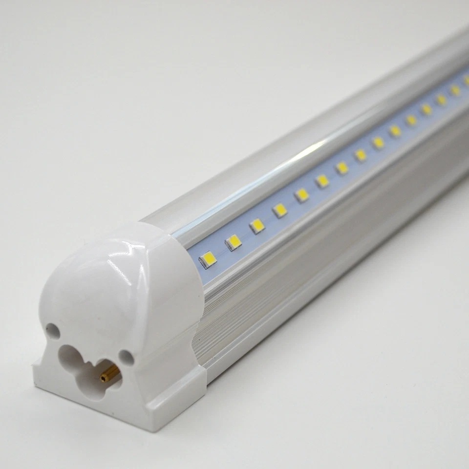 V shaped LED Tube Lights T8 Integrated Bulb Super Bright Bar Cool Lamp linkable - Image 4 of 4