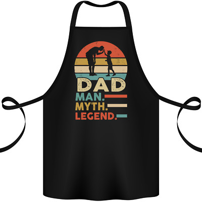 Papa Mann Mythos Legende lustige Vatertag Baumwolle Schürze 100% Bio