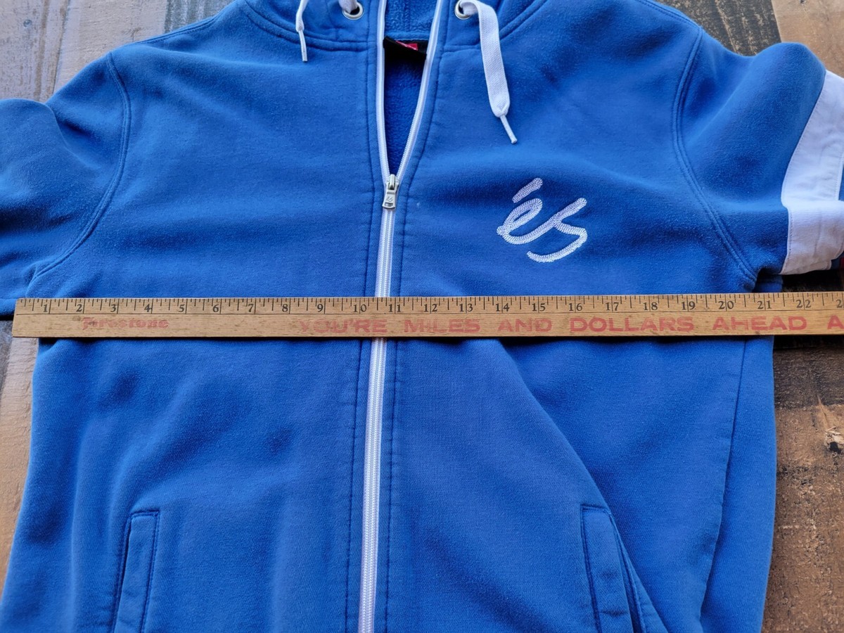 Es Skateboarding Hoodie Full Zip Y2K Large Distressed | eBay