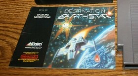 NINTENDO NES DESTINATION EARTHSTAR GAME W/ SLEEVE & INSTRUCTIONS FREE SHIPPING