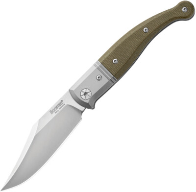 LionSTEEL Gitano Slip Joint Green Micarta Folding Niolox Pocket Knife GT01CVG