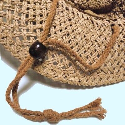 NEW Vince Camuto Crochet Woven Adjustable Braided Rope Bolo Pull Tie Western Hat s-l400.jpg main image 2