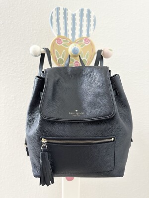 Kate Spade Chester Street Kacy Black Leather Backpack Cow  display picture 3