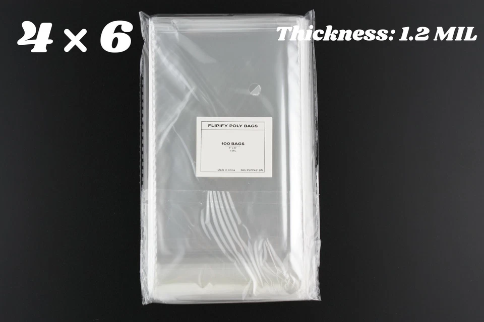 Bolsas de plástico 4x6 transparentes resellables para galletas de panadería dulces poli galletas violonchelo golosinas Foto 2 de 4