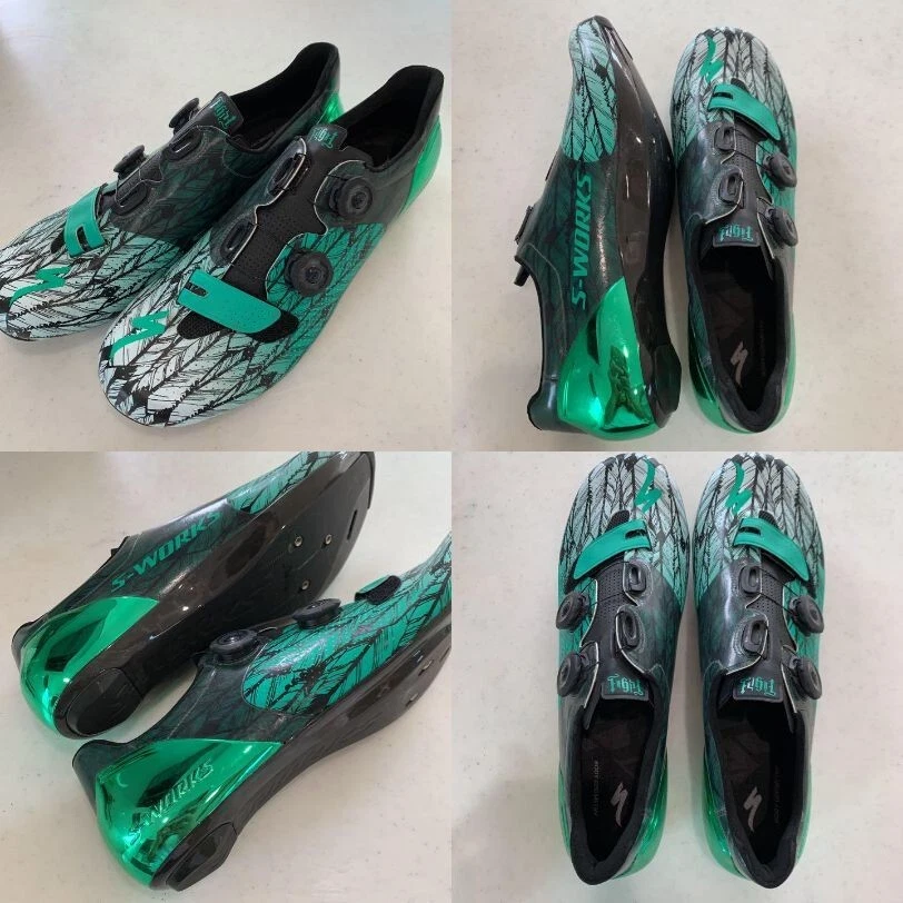 SPECIALIZED S-Works Peter Sagan Limited Green Spikes Shoes Size EU