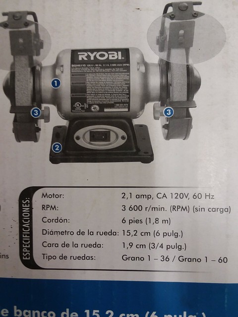 Ryobi 6 In Bench Grinder Bgh6110sb For Sale Online Ebay