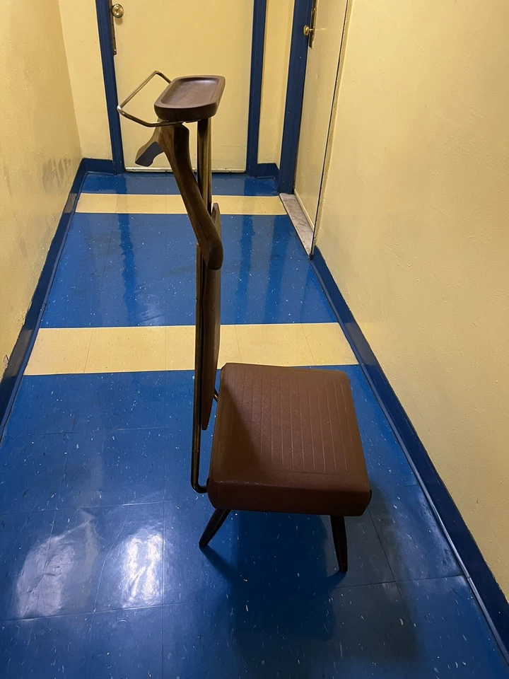 Silla Valet Butler Silla Mueble Vintage MCM Mediados de Siglo Decoración Moderna Por NoVa Foto 3 de 4