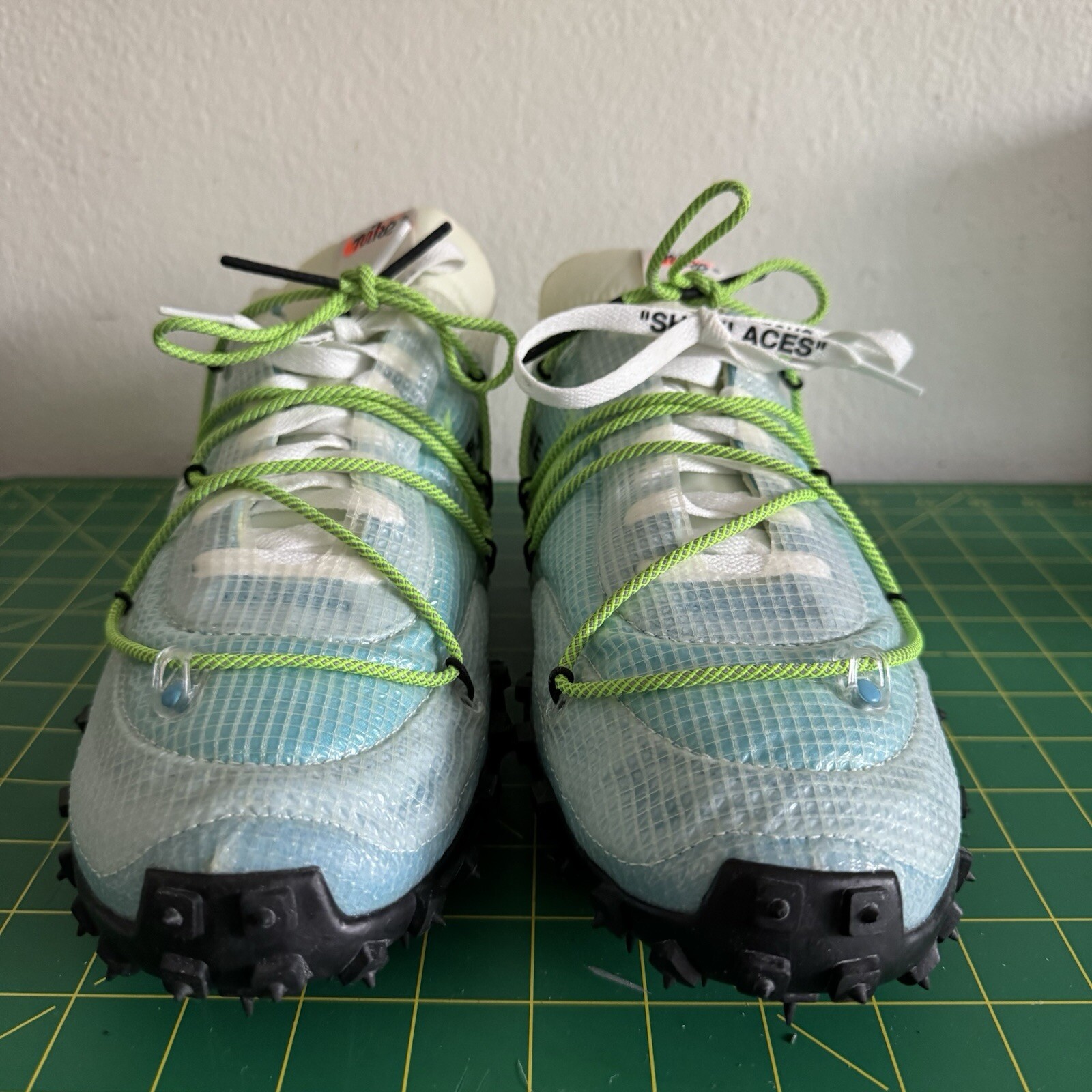 OFF WHITE X NIKE Taglia 11 5 Nike x Off White Waffle Racer ""Vivid Sky
