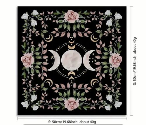 Moon Altar Cloth Tapestry Board Game Card Witchcraft Decor Carnival Halloween - Picture 1 of 4