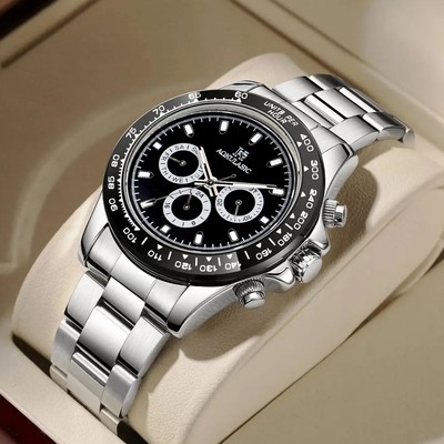 Men's, multi-function, fully automatic, mechanical watch, waterproof, luminous