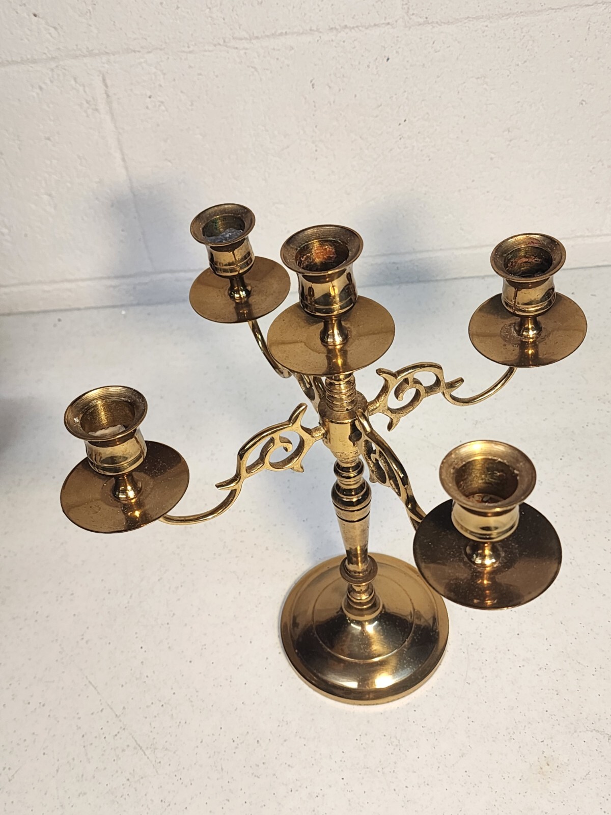 Vintage Baldwin Brass Candelabra Candle Stick Holder eBay