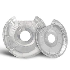 50 Pack Round Electric Stove Burner Covers Disposable Burner Liners, 6 & 8 Inch