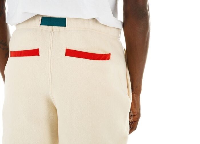 NIKE ACG SHERPA FLEECE PANTS LIGHT CREAM ORANGE GREEN AJ2014 NIKE ACG SHERPA FLEECE PANTS LIGHT CREAM ORANGE GREEN AJ2014