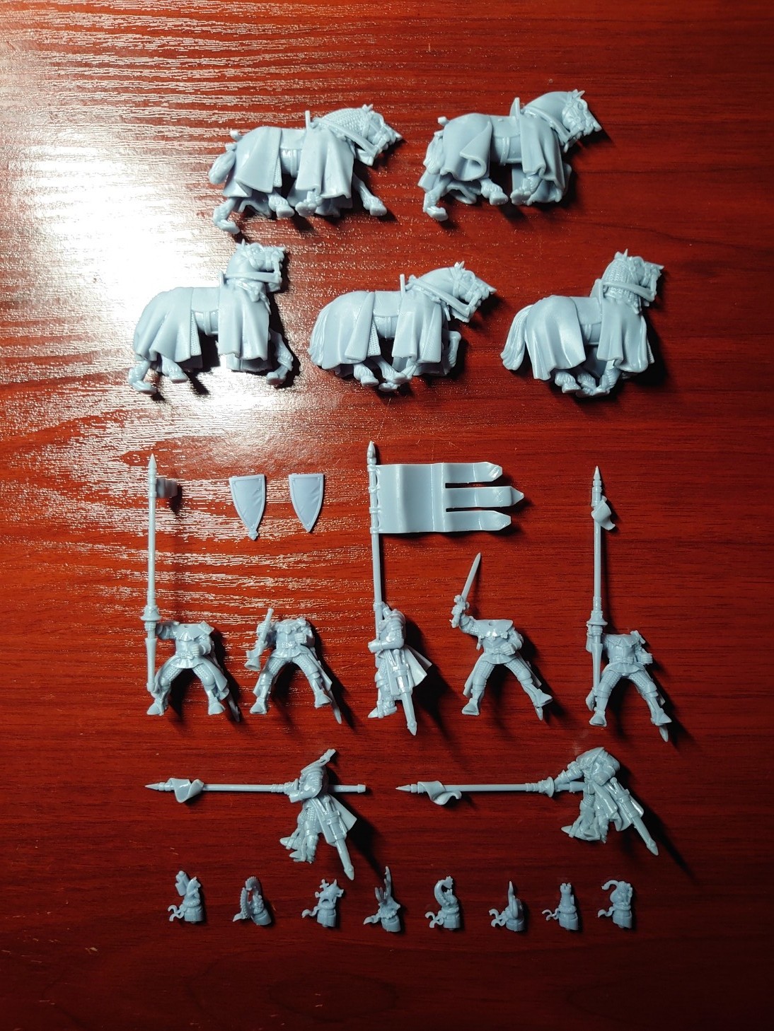 Figurines Highlands Miniatures - Realm Knights Of Gallia - Résine Grise - Warhammer AoS/OLD WORLD