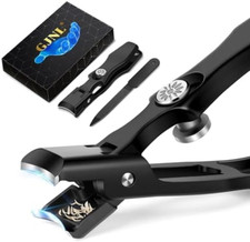 German Nail Clippers for Men Thick Nails, Large Wide Jaw Opening Toenail Clipper