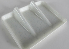 Tupperware Soap Dish Rest Scouring Pad Sponge Holder Slanted Fireworks New
