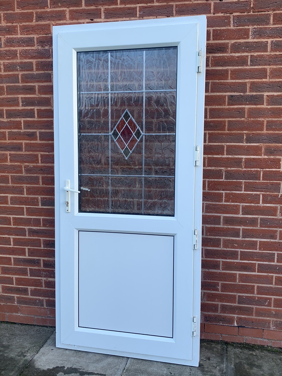 UPVC DOUBLE GLAZED BACK DOOR SIDE DOOR 93cm WIDE 209cm HIGH WITH KEY