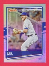 2020 Donruss Kris Bryant 190/400 Milestone Stat Line Variations 180 Chicago Cubs