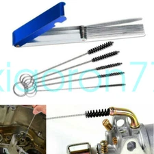 Motorcycle ATV Carburetor Carb Jet Deposit Remove Cleaning Tool Wire Cleaner Set