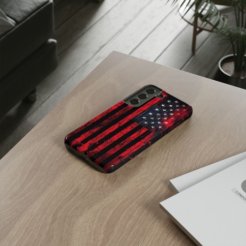 iPhone/Galaxy/Google Rugged American Flag Neon Colors Patriotic Tough Phone Case - Picture 244 of 274