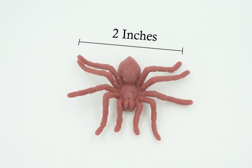Spinnenspielzeug Gummispinne, braun, realistisches handbemaltes Modell, Geschenk, 2" US17 B44 - Bild 2 von 9