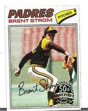 2026 Topps Heritage Brent Strom 50th Anniversary Buyback #348 San Diego Padres