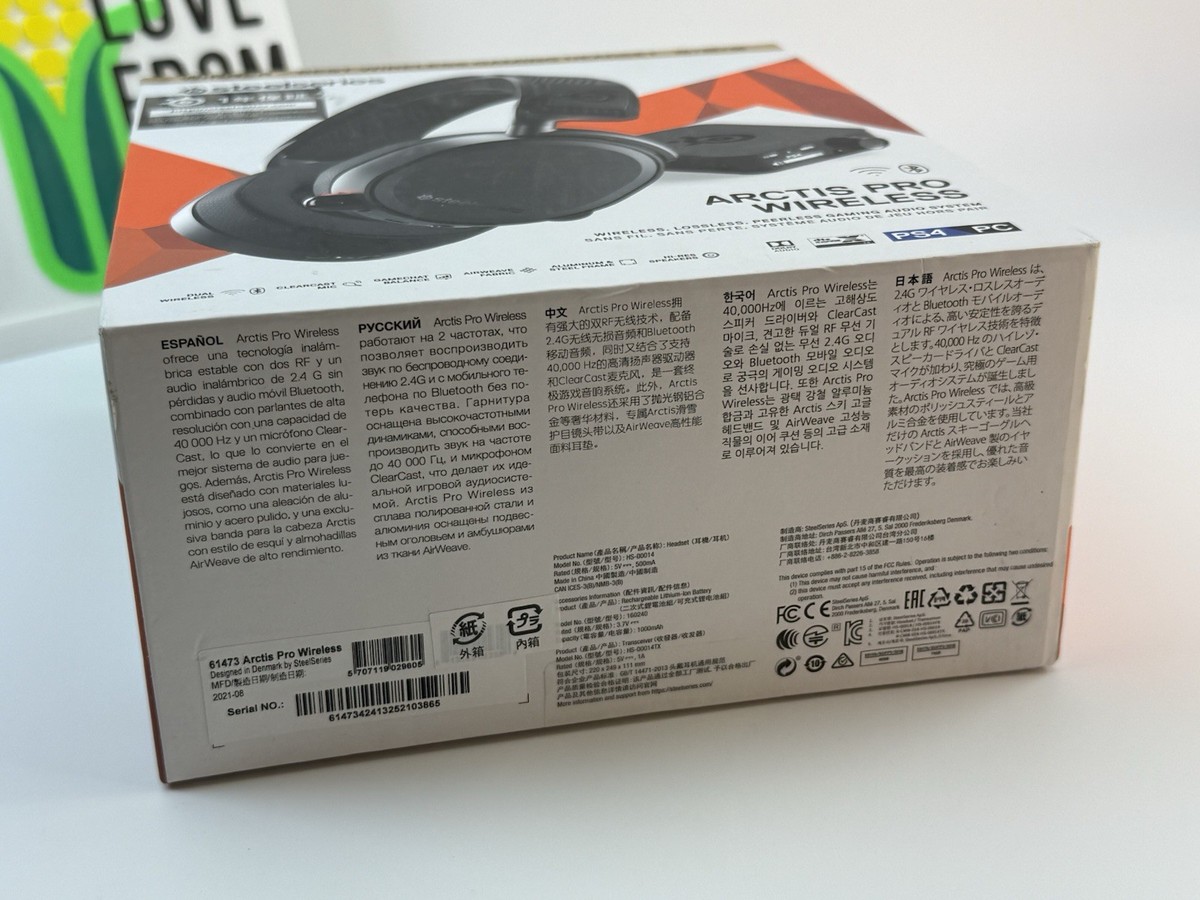 SteelSeries Arctis Pro Over the Ear Headset - Black (61473-CR) for