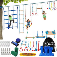 Kids Warrior Obstacle Course Outdoor Ninja Training Set Backyard Activity Play K