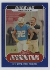 2024 Absolute Introductions Blue Spectrum 15/50 Brenden Rice Charging Ahead v9t