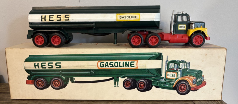 VINTAGE 1968 Hess Tanker Truck All Original Marx Toys Hong Kong Selling AS IS
