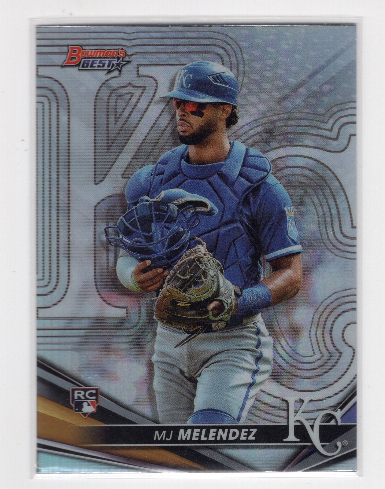 MJ Melendez 2022 Bowman's Best #17 Refractor Kansas City Royals