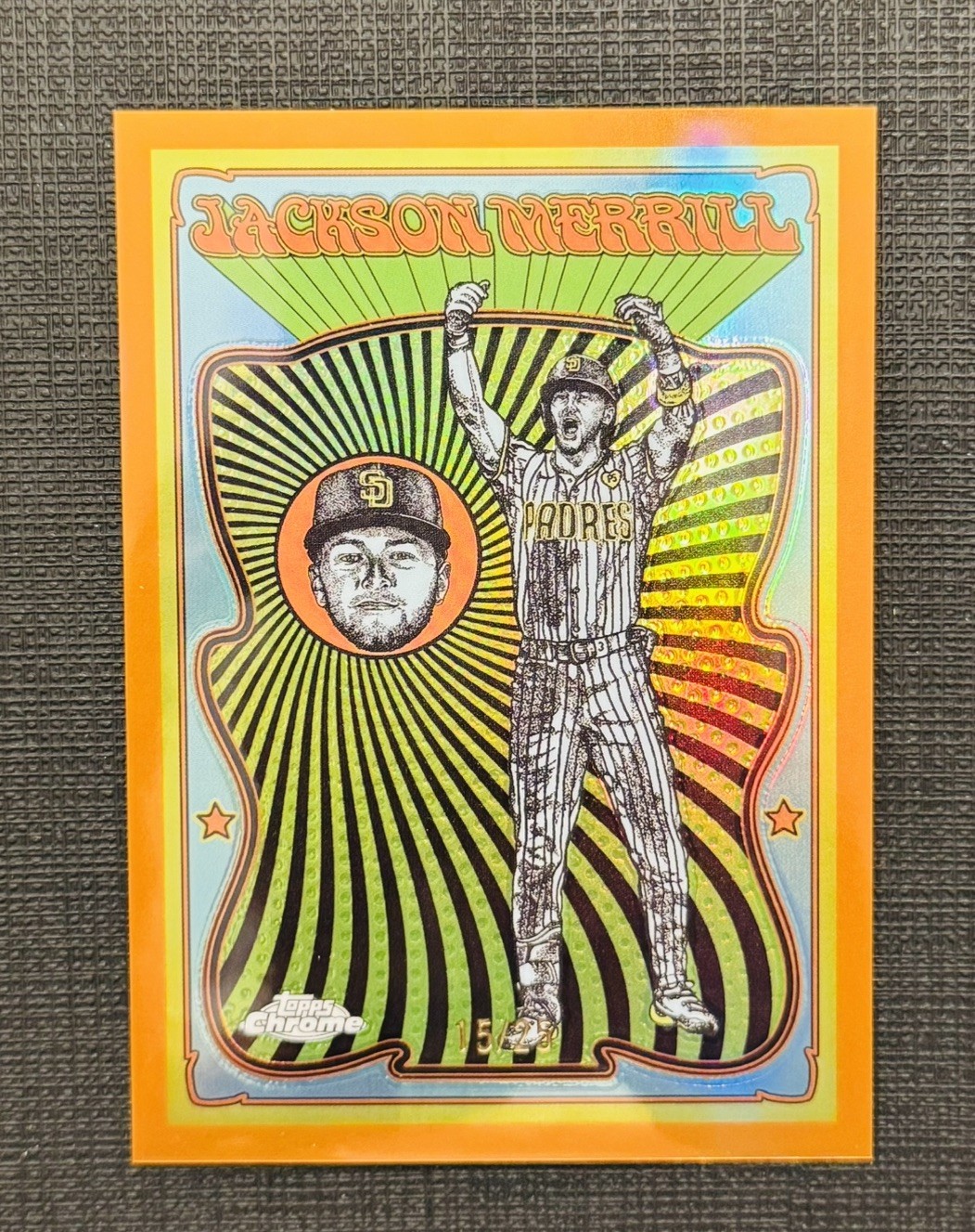 2025 Topps Chrome Ultra Violet All Stars UV-7 JACKSON MERRILL Orange/25