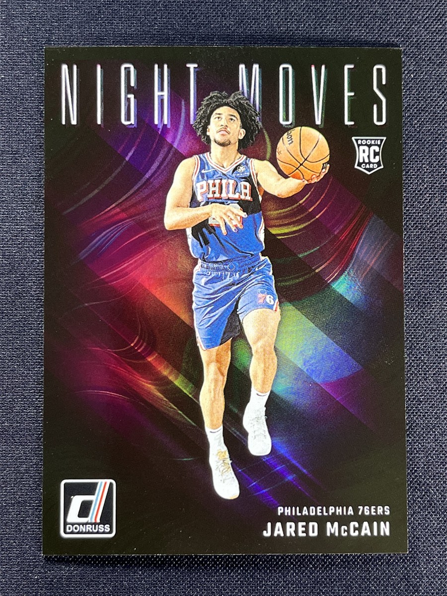 2024-25 Panini Donruss Jared Mccain #29 Night Moves Rookie RC 76ers Case Hit SSP