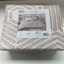 Queen Duvet Cover Set, Geometric Cotton Queen Bed Duvet Cover, Modern Farmhou...