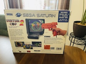 Sega Saturn Virtua Cop 2 Gun - EMPTY BOX ONLY .. Minty