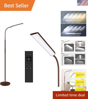 Elegant 15W LED Floor Lamp with Adjustable Color & Brightness for Modern Homes