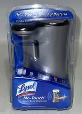 Lysol No-Touch Hand Soap Dispenser Only Silver New