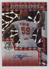 2022 Panini Mosaic Rookie Choice Fusion Prizm Elvis Peguero #RAM-EP Auto 0s1o