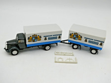 1:87  Albedo   Mercedes  L311  Pritschen Lastzug - Brauhaus Tegernsee  /  OVP