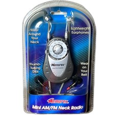 Memorex Mini AM FM Neck Radio No 870 Vintage 90s Wearable Stereo Sealed New Nib
