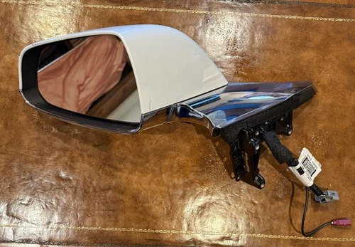 2016-2020 Tesla Model S left driver LH view mirror chrome OEM 1041315-00-A