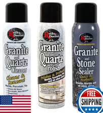 Rock Doctor Granite & Quartz Care Kit, 3 Piece Maintenance Stone Care Combo Kit