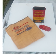 Mopar Polishing Cloth w/ Metal Tin, Chrysler Automobile Advertising