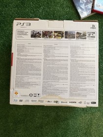Sony PlayStation 3 PS3 120GB Black Wi-Fi Console Bundle Box 3 Controllers Games