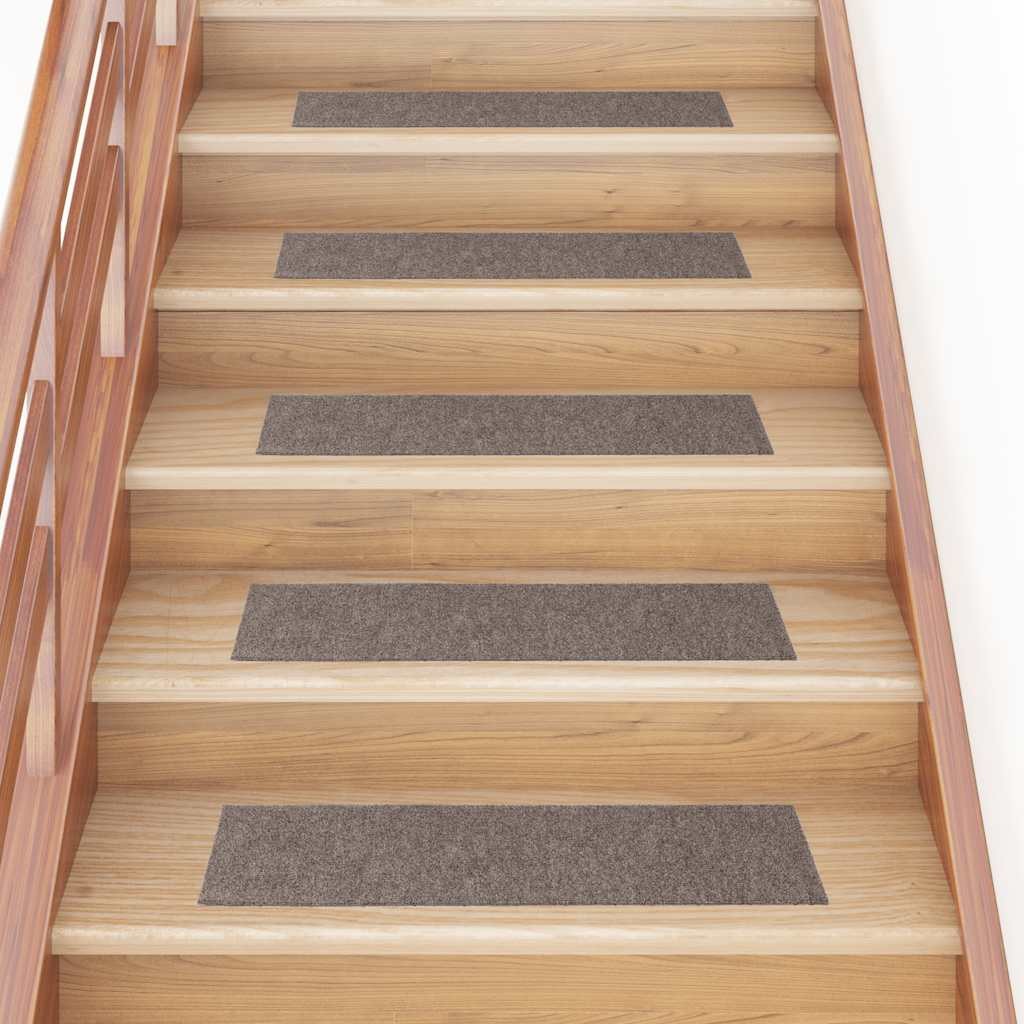 Tappetini Scale Interni 15 Pezzi Beige 76x20 cm - Sicuri per Bambini