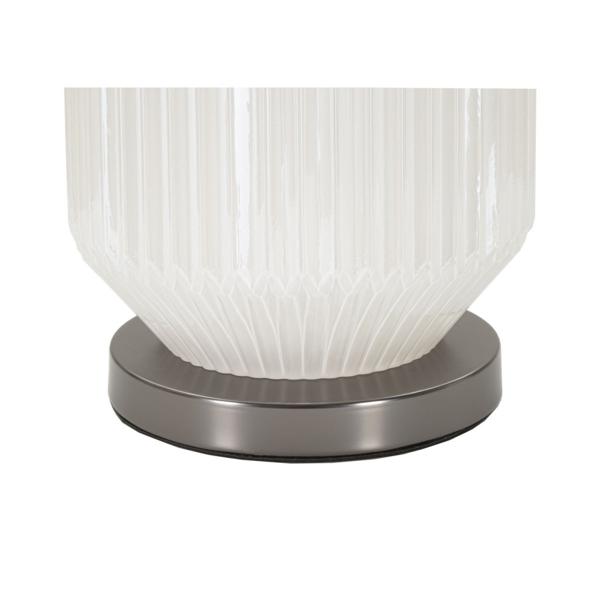 Lampe à poser en verre blanc et gris Brighty de 65cm pour salon - 3