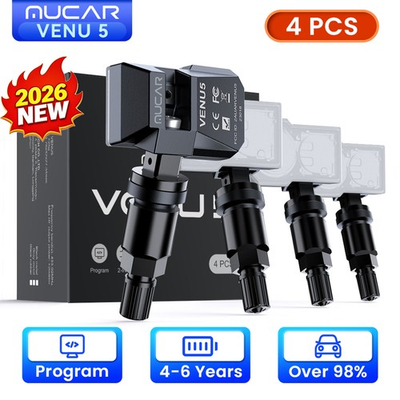 #ad #ad 4Pcs MUCAR TPMS Sensors Car Tire Pressure Sensor VENU 5 Work with Mucar 892BT $70.00