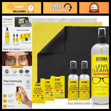Eyeglass Lens Cleaner Spray Kit - 2x2oz  1x16.9oz  3 Microfiber Cloths - Pack