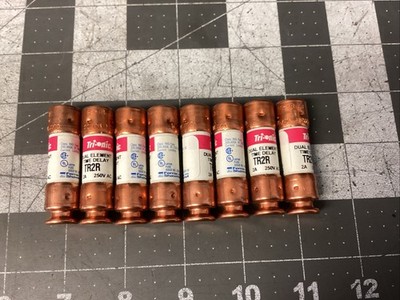 Ferraz Shawmutt Trionic TR2R  250 Volt Time Delay Fuse LOT OF 8 (LXB14D)