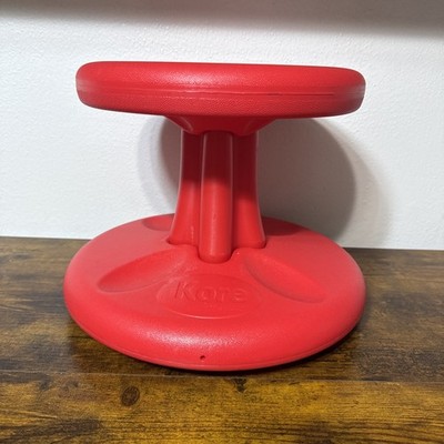 Kore Kids 12'' Plastic Red Wobble Chair Stool Seat Fidget Wobbly ADD ADHD
